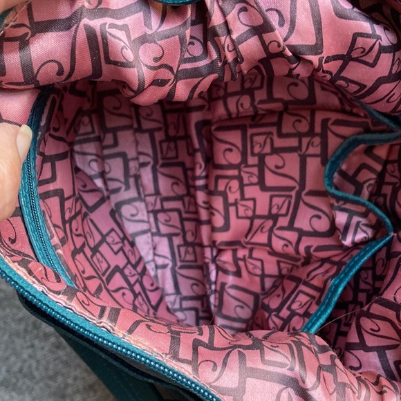 Stone Mountain Teal Leather Purse - Picture 5 of 7